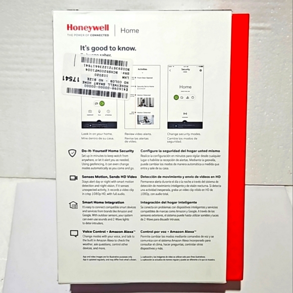 Honeywell Smart Home Security, All-In-One Self-Monitored System Cam Base Station - Picture 4 of 9